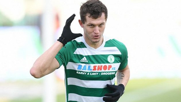 Tomáš Necid z Bohemians slaví svůj gól proti Pardubicím. Tomáš Necid z Bohemians slaví svůj gól proti Pardubicím.