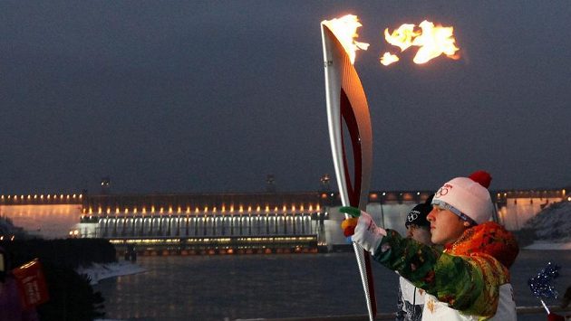 Olympijská pochodeň pro OH v Soči. Olympijská pochodeň pro OH v Soči.