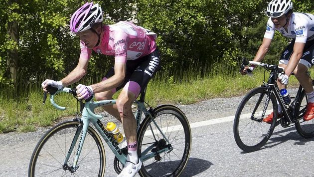 Nizozemský cyklista Steven Kruijswijk na letošním Giru. Nizozemský cyklista Steven Kruijswijk na letošním Giru.
