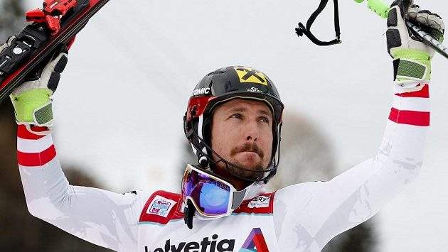 Rakušan Marcel Hirscher po dalším triumfu v Adelbodenu. Rakušan Marcel Hirscher po dalším triumfu v Adelbodenu.