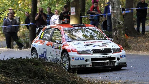 Karel Trněný a Václav Pritzl během Rallye Klatovy. Karel Trněný a Václav Pritzl během Rallye Klatovy.