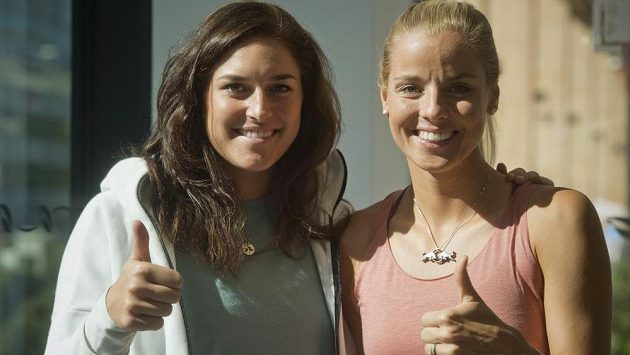 Plážové volejbalistky Markéta Nausch Sluková (vpravo) a Barbora Hermannová. Plážové volejbalistky Markéta Nausch Sluková (vpravo) a Barbora Hermannová.