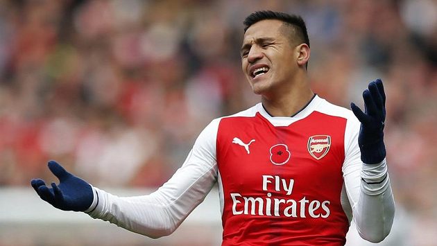 Útočník Arsenalu Alexis Sánchez. Útočník Arsenalu Alexis Sánchez.