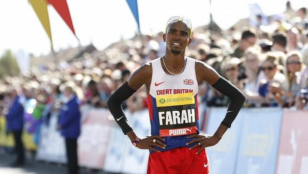Britský vytrvalec Mo Farah. Britský vytrvalec Mo Farah.