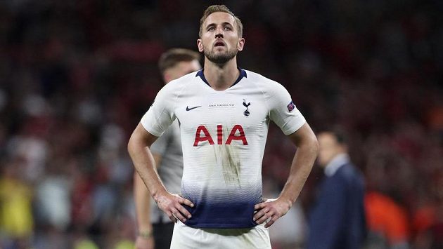 Harry Kane ve finále Ligy mistrů. Harry Kane ve finále Ligy mistrů.