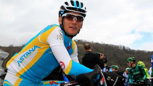 Roman Kreuziger v dresu Astany. Roman Kreuziger v dresu Astany.