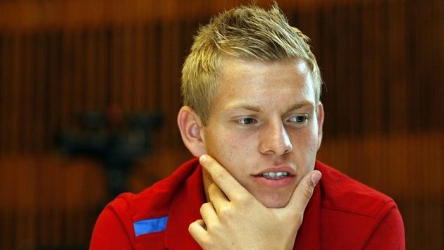 Matěj Vydra na srazu fotbalové reprezentace. Matěj Vydra na srazu fotbalové reprezentace.