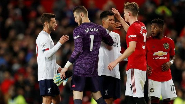 Fotbalisté Manchesteru United a Liverpoolu po šlágru 9. kola Premier League. Fotbalisté Manchesteru United a Liverpoolu po šlágru 9. kola Premier League.