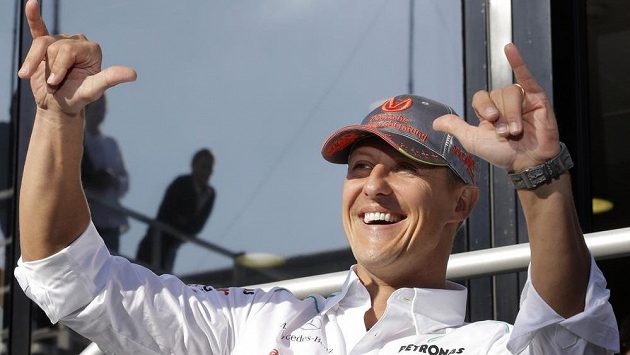 Michael Schumacher na snímku z roku 2012 Michael Schumacher na snímku z roku 2012