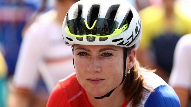 Nizozemská cyklistka Annemiek van Vleutenová. Nizozemská cyklistka Annemiek van Vleutenová.