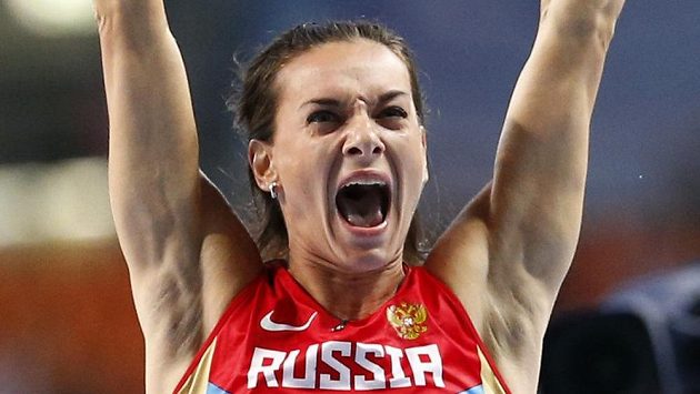 Nová mistryně světa Jelena Isinbajevová. Nová mistryně světa Jelena Isinbajevová.