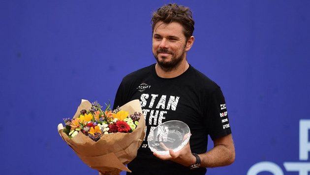 Vítěz pražského turnaje I. ČLTK Prague Open Stan Wawrinka ze Švýcarska. Vítěz pražského turnaje I. ČLTK Prague Open Stan Wawrinka ze Švýcarska.