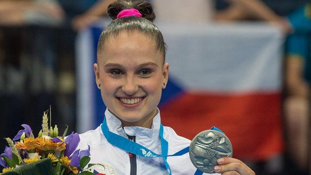 Sportovní gymnastka Aneta Holasová získala na závěr Evropských her v Minsku stříbro v prostných. Sportovní gymnastka Aneta Holasová získala na závěr Evropských her v Minsku stříbro v prostných.