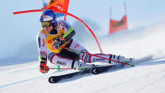 Alexis Pinturault v prvním kole v obřím slalomu v Adelbodenu. Alexis Pinturault v prvním kole v obřím slalomu v Adelbodenu.