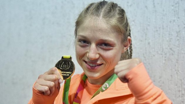 Sandra Mašková a její zlato ze Světových her. Sandra Mašková a její zlato ze Světových her.