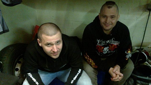 Vpředu Jan Klatovský, za ním jeho bratr Antonín. Vpředu Jan Klatovský, za ním jeho bratr Antonín.