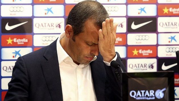 Bývalý předseda Barcelony Sandro Rosell. Bývalý předseda Barcelony Sandro Rosell.