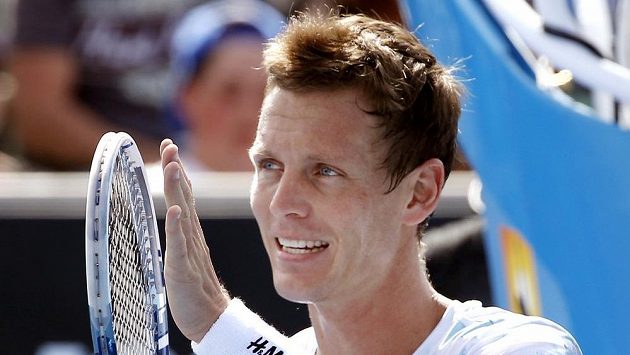 Český tenista Tomáš Berdych slaví vítězství nad Kolumbijcem Alejandrem Fallou. Český tenista Tomáš Berdych slaví vítězství nad Kolumbijcem Alejandrem Fallou.