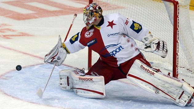 Brankář Slavie Dominik Furch udržel proti Kladnu čisté konto. Brankář Slavie Dominik Furch udržel proti Kladnu čisté konto.