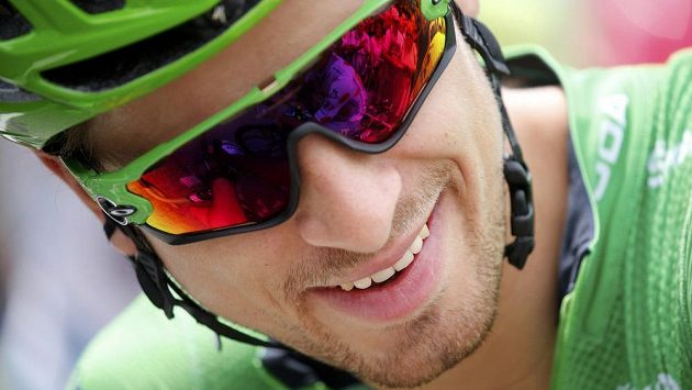 Slovenský cyklista Peter Sagan na letošní Tour de France. Slovenský cyklista Peter Sagan na letošní Tour de France.
