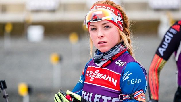 Biatlonistka Markéta Davidová na archivním snímku při tréninku v Novém Městě na Moravě. Biatlonistka Markéta Davidová na archivním snímku při tréninku v Novém Městě na Moravě.