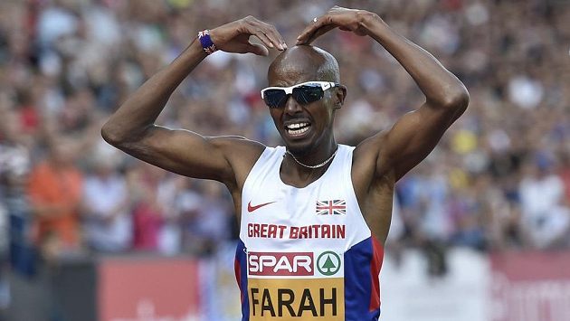Famózní britský vytrvalec Mo Farah. Famózní britský vytrvalec Mo Farah.