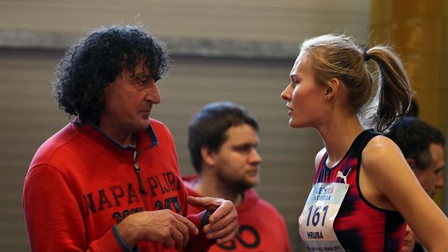 Výškařka Michaela Hrubá se svým novým koučem Michalem Pogánym. Výškařka Michaela Hrubá se svým novým koučem Michalem Pogánym.