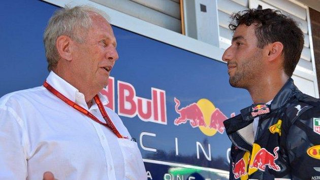 Helmut Marko (vlevo)a Daniel Ricciardo. Helmut Marko (vlevo)a Daniel Ricciardo.