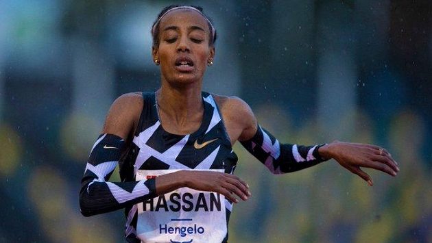 Hassan erased Radcliffe’s age-old record in the rain and cold