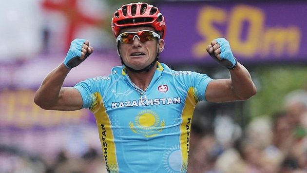 Cyklista Alexandr Vinokurov. Cyklista Alexandr Vinokurov.