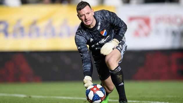 Brankář Baníku Ostrava Jan Laštůvka Brankář Baníku Ostrava Jan Laštůvka