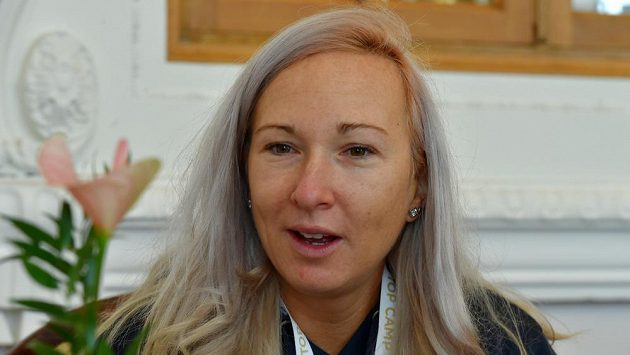 Atletka Eva Vrabcová Nývltová v Karlových Varech na akci Top teamu. Atletka Eva Vrabcová Nývltová v Karlových Varech na akci Top teamu.