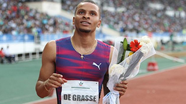 Sprinterský souboj na nadcházejícím mistrovství světa bude ochuzen o trojnásobného olympijského medailistu Andreho de Grasseho. Sprinterský souboj na nadcházejícím mistrovství světa bude ochuzen o trojnásobného olympijského medailistu Andreho de Grasseho.