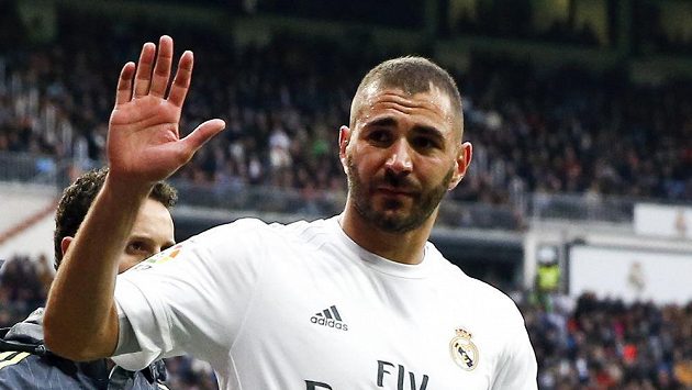 Karim Benzema z Realu Madrid. Karim Benzema z Realu Madrid.