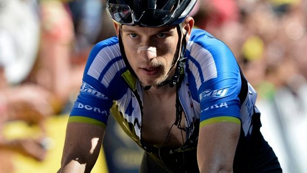 Český cyklista Leopold König na letošní Tour de France. Český cyklista Leopold König na letošní Tour de France.