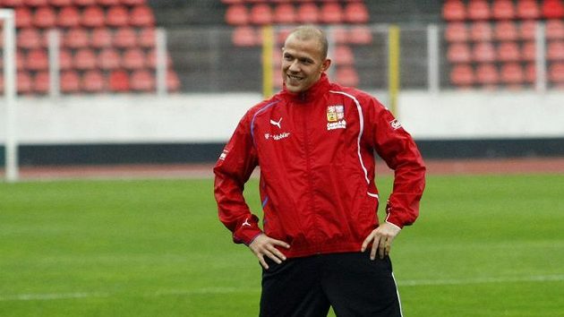 Roman Bednář na tréninku české fotbalové reprezentace Roman Bednář na tréninku české fotbalové reprezentace