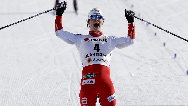 Norská běžkyně na lyžích Marit Björgenová získala ve skiatlonu rekordní 15. zlatou medaili z MS Norská běžkyně na lyžích Marit Björgenová získala ve skiatlonu rekordní 15. zlatou medaili z MS