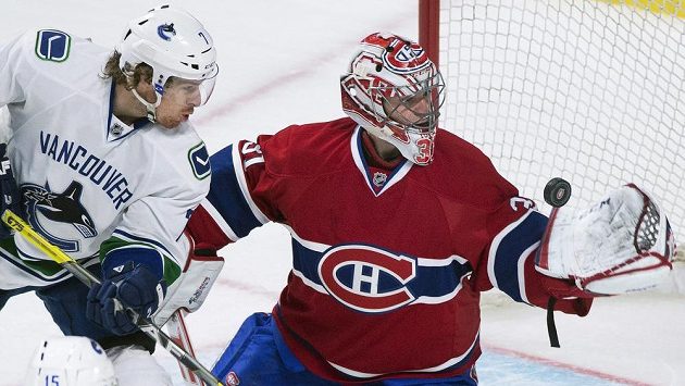Brankář Montrealu Canadiens Carey Price. Brankář Montrealu Canadiens Carey Price.