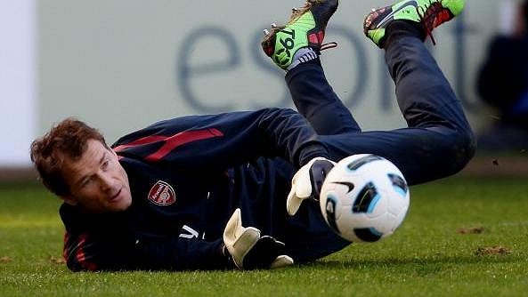 Jens Lehmann v dresu Arsenalu - archivní snímek. Jens Lehmann v dresu Arsenalu - archivní snímek.