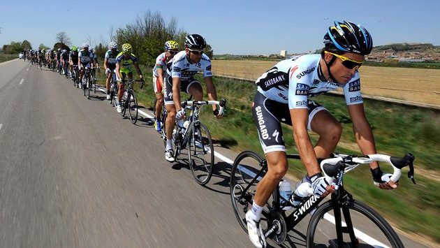 Alberto Contador při Vueltě. Alberto Contador při Vueltě.