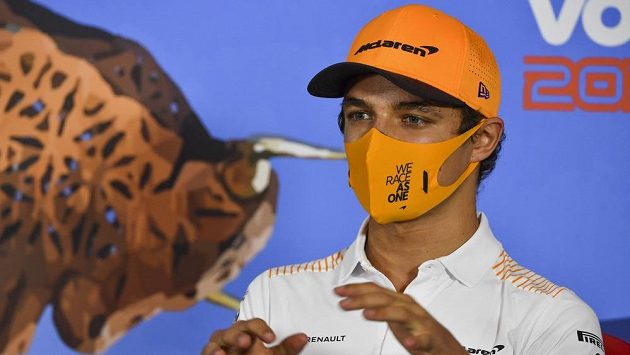 Lando Norris na Red Bull Ringu ve Spielbergu. Lando Norris na Red Bull Ringu ve Spielbergu.