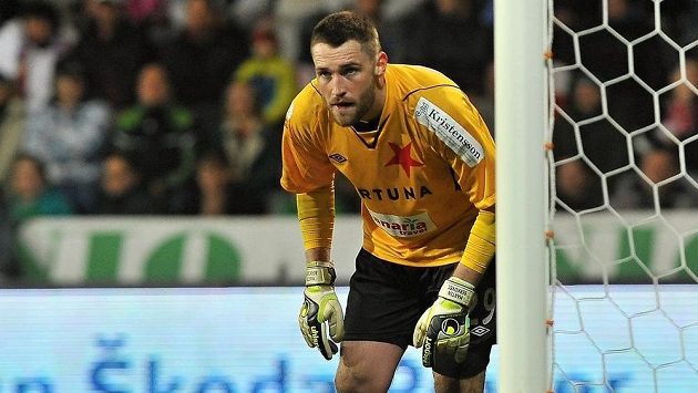 Slávistický brankář Martin Berkovec. Slávistický brankář Martin Berkovec.
