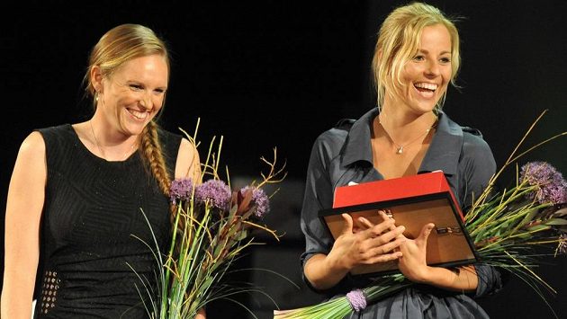 Kristýna Kolocová (vlevo) a Markéta Suková, nejlepší beachvolejbalový pár. Kristýna Kolocová (vlevo) a Markéta Suková, nejlepší beachvolejbalový pár.
