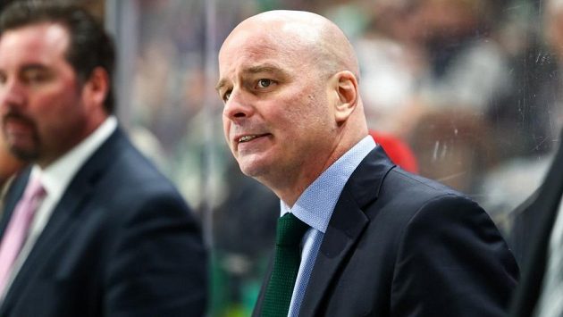 Hokejový trenér Jim Montgomery během angažmá v Dallasu. Hokejový trenér Jim Montgomery během angažmá v Dallasu.