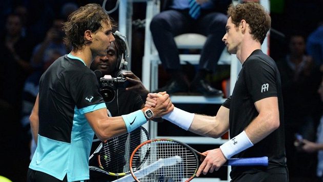 Rafael Nadal (vlevo) a Andy Murray. Rafael Nadal (vlevo) a Andy Murray.