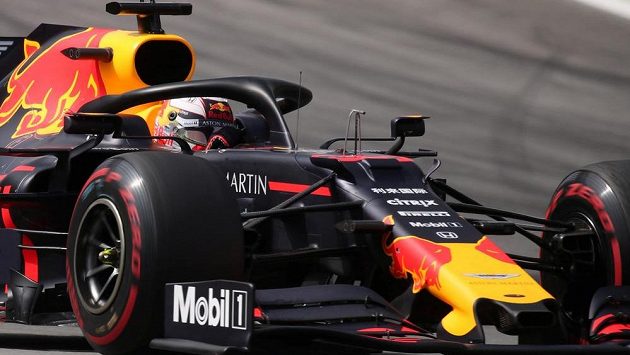 Max Verstappen na trati v Brazílii. Max Verstappen na trati v Brazílii.