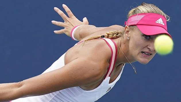 Kristina Mladenovicová na US Open dohrála. Kristina Mladenovicová na US Open dohrála.