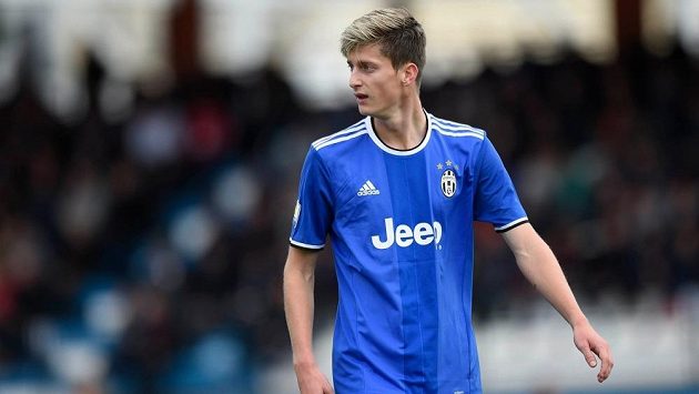 Roman Macek v dresu Juventusu. Roman Macek v dresu Juventusu.