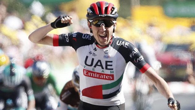 Ir Daniel Martin se raduje, vyhrál šestou etapu Tour de France. Ir Daniel Martin se raduje, vyhrál šestou etapu Tour de France.