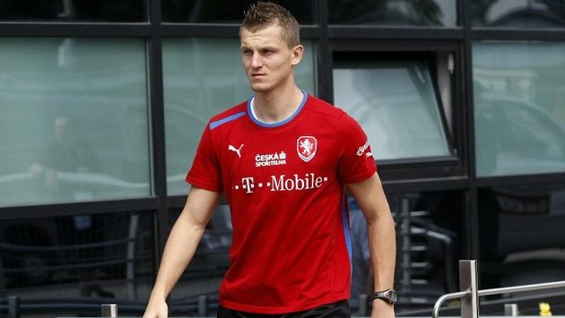 Tomáš Necid na tréninku české reprezentace. Tomáš Necid na tréninku české reprezentace.